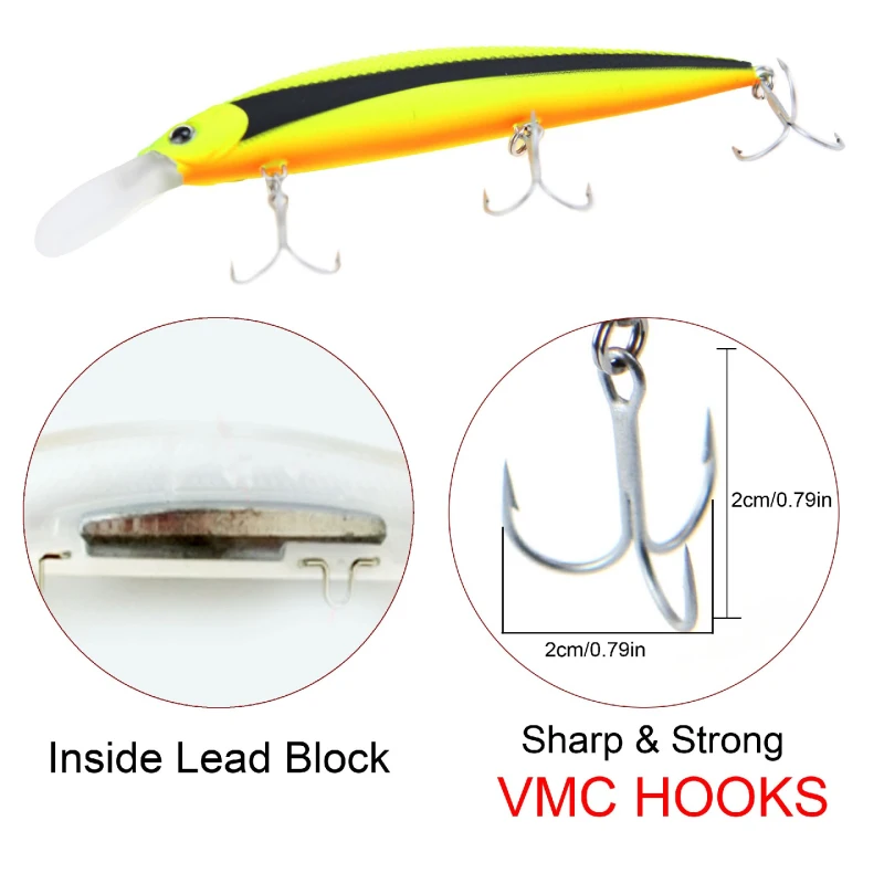 Runature Flash Minnow рыболовная приманка 110 мм 37 г погружающаяся искусственная жесткая