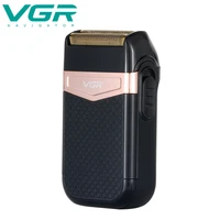vgr 331 electric shaver personal care usb mini face razor chargable portable full body washing leather case reciprocating v331