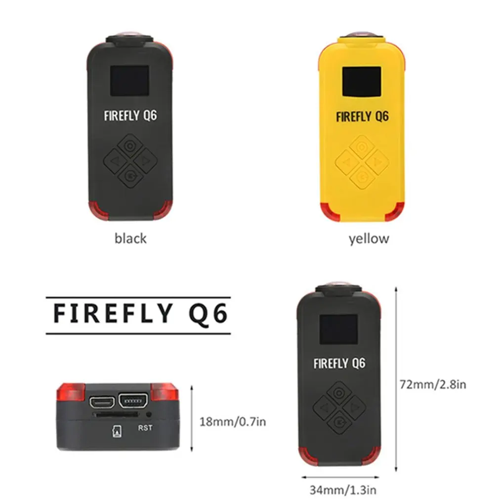 Лидер продаж Hawkeye Firefly Q6 4K HD FPV воздушная Видеокамера 120 широкоугольная камера для