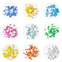 juwang 10 pcslot bohemia loose beads for jewelry making enamel paint tile candy colors strand beads handmade jewelry findings