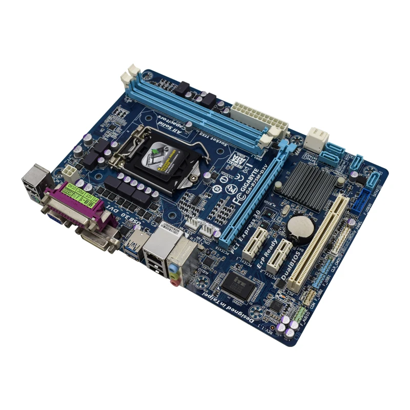 for gigabyte ga b75m d3v desktop motherboard socket lga 1155 ddr3 16gb ram intel b75 pci e 3 0 usb3 0 corei3i5i7 cpus micro atx free global shipping