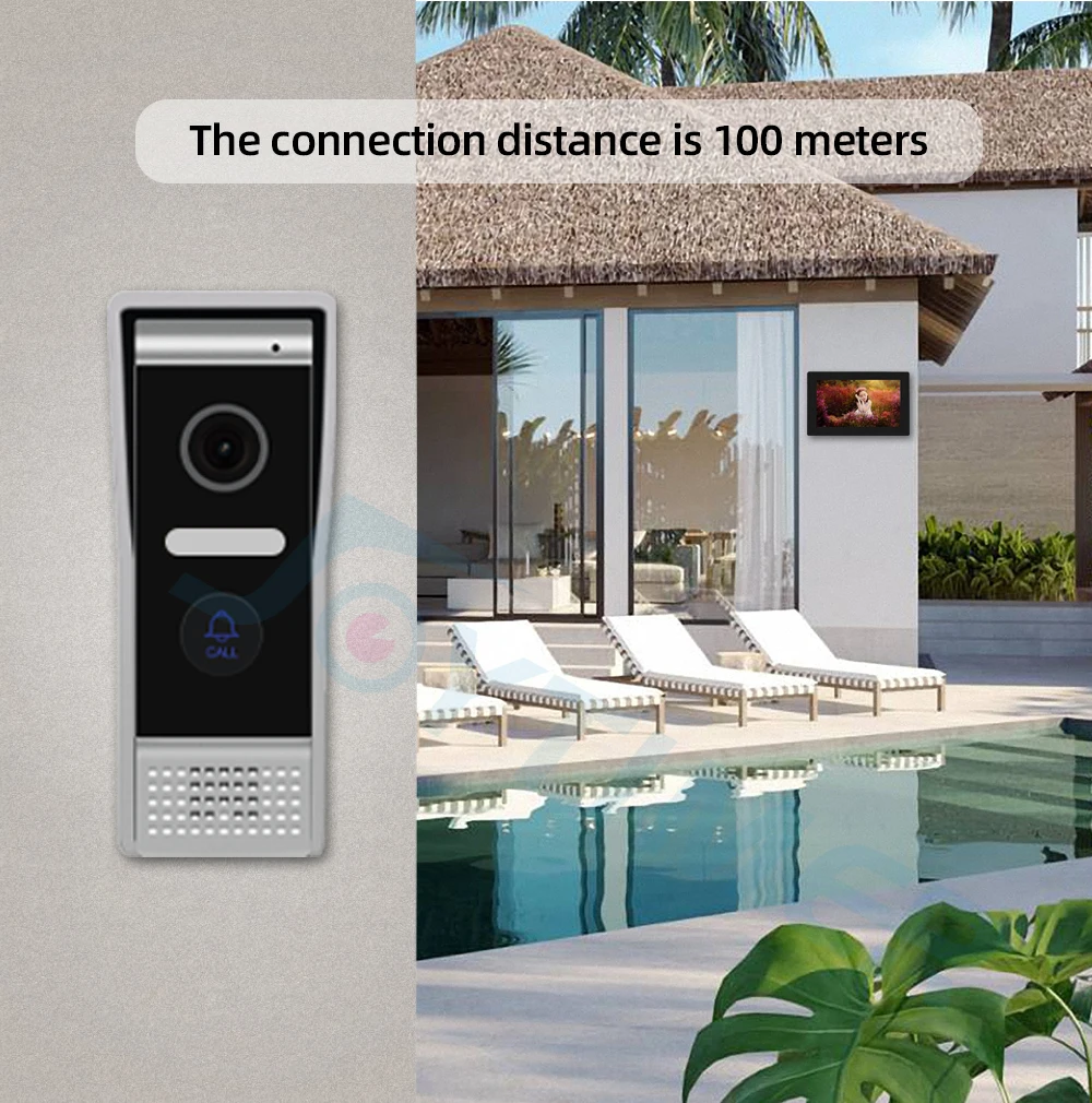 wired video intercom for home suitable for villa doorbell ir night vision hd camera access control support tuya app connection free global shipping