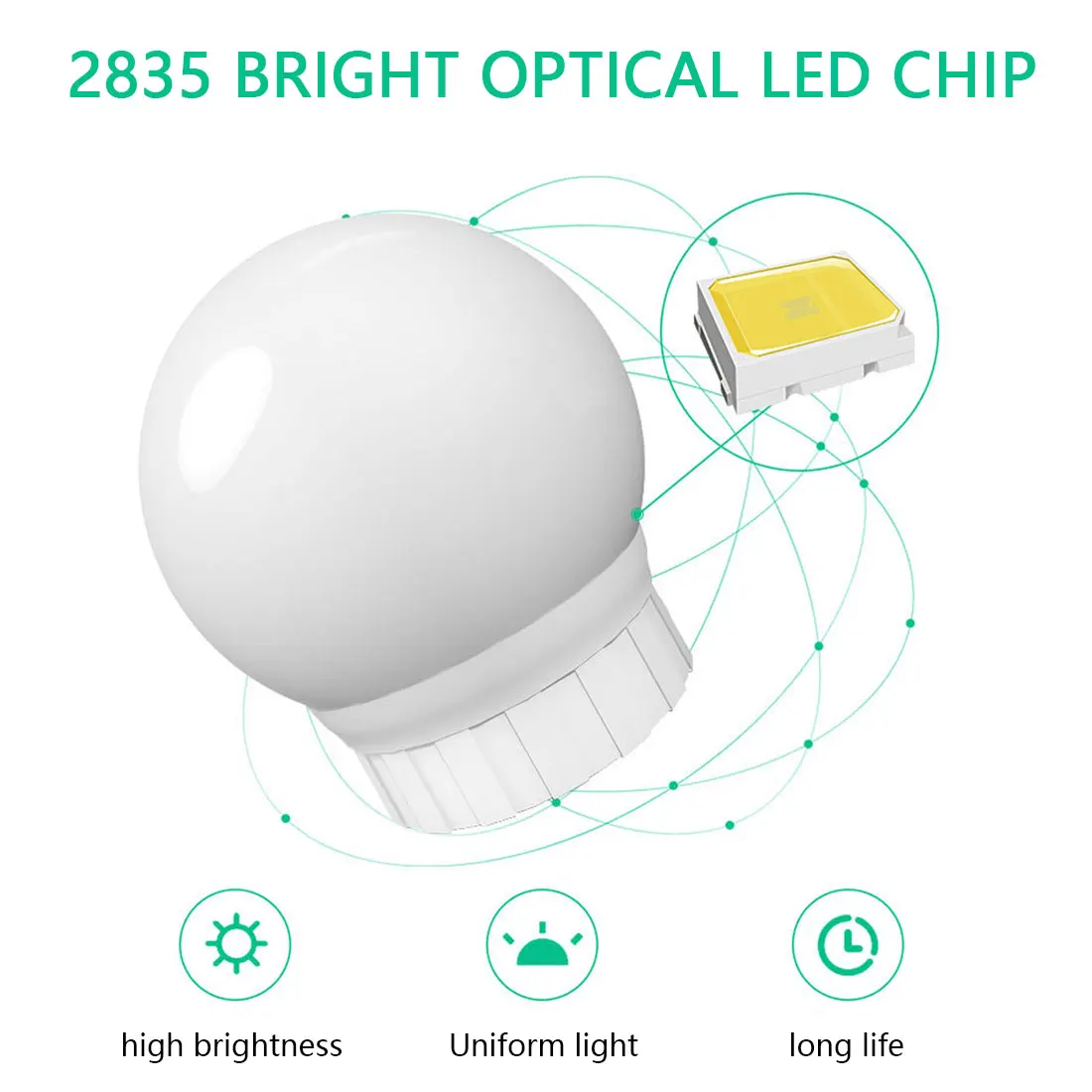 Светодиодная лампа для зеркала макияжа TY469 лампы украшения 6 10 14 лампочек в