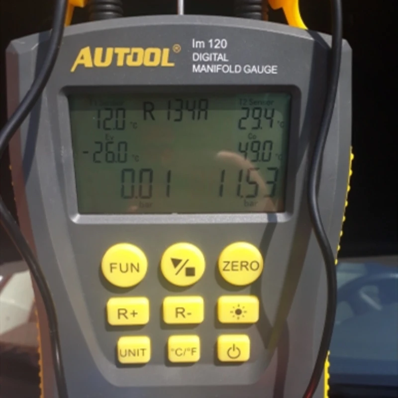 LM120+ Холодильный цифровой коллектор HVAC вакуумное давление температура утечки тестер Кондиционер холодильник Dignostic