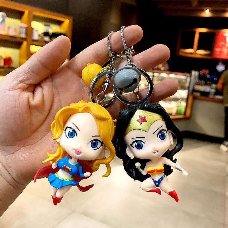 Аниме комиксов DC Лига Справедливости чудо женщина Супер девочка Фигурка брелок