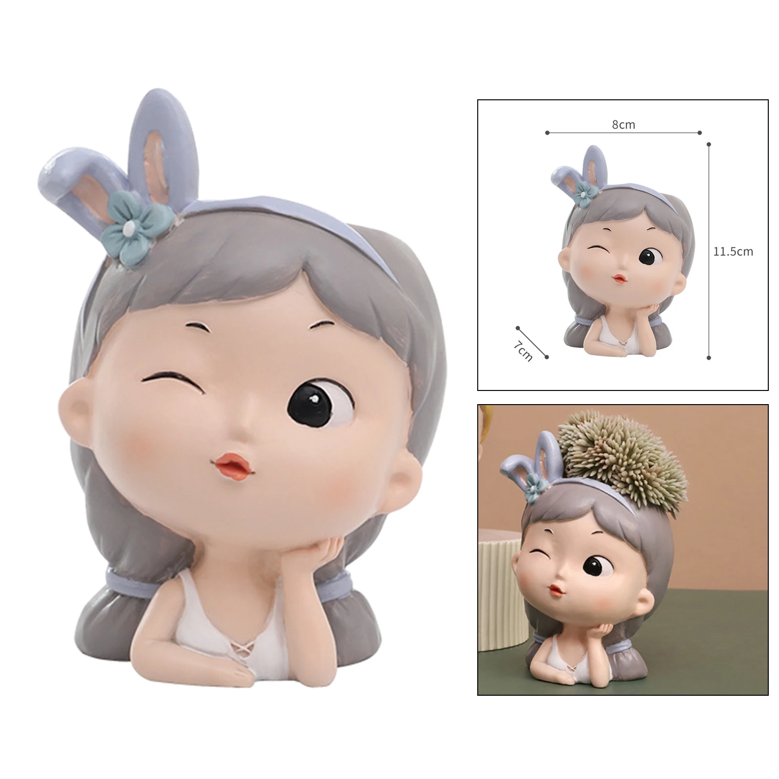 Милая девочка горшки для суккулентов с дренажным отверстием Большие Горшки