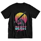 Футболка мужская хлопковая с коротким рукавом, дизайнерская рубашка с рисунком Аниме Манга берзер, чудовище грифффит