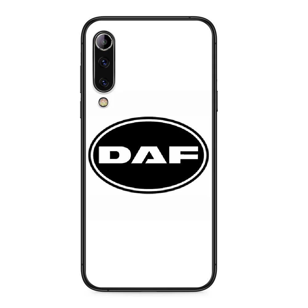 

DAF truck logo Phone case For Xiaomi Mi 6 8 A1 Note3 A2 9 CC9 9T A3 MIX 2 2S 3 9 Lite SE Pro black prime silicone back tpu Etui