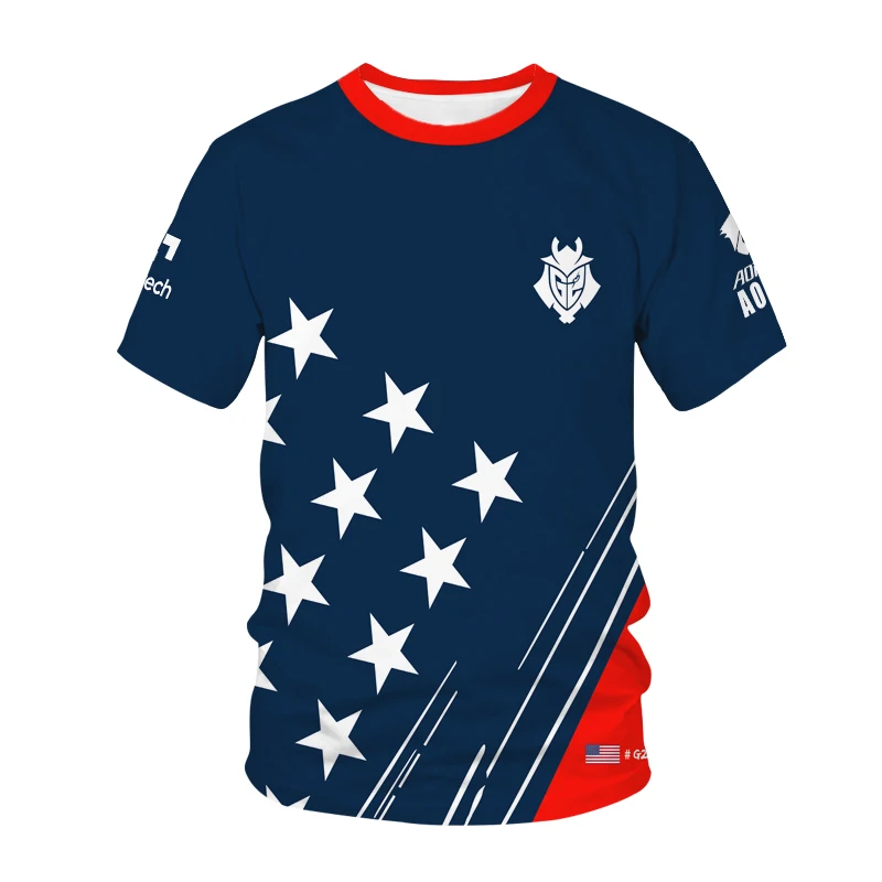 

Men's summer short-sleeved O-neck sweatshirt casual breathable T-shirt printing fashion men and women street trend