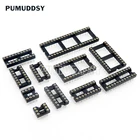 Разъем с круглым отверстием, 10 шт., DIP 6, 8, 14, 16, 18, 20, 24, 28, 40 контактов, DIP6, DIP8, DIP14, DIP16, DIP18, DIP20, DIP28, DIP40 контактов