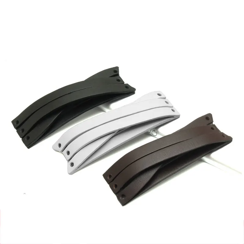 Ремешок для часов из кожи 20 мм черный коричневый белый|Ремешки часов| |