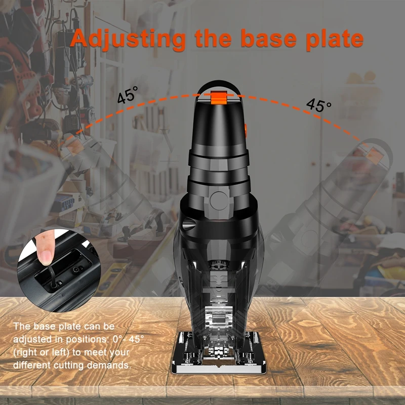 

Electric Jigsaw Eu Us Jig Saw For Woodworking Variale Speed Electrical Saw 110v/220v Cutting Metal Wood Aluminum 1 Blade