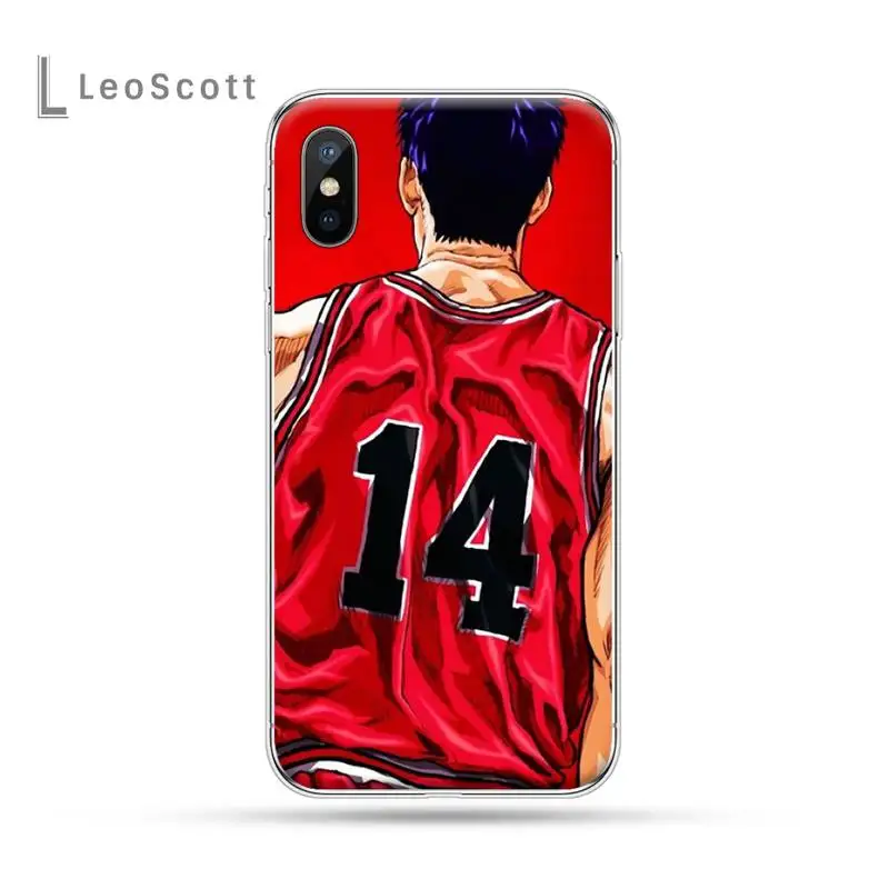 

Anime Slam Dunk Comics Red art Phone Case for iPhone 11 12 pro XS MAX 8 7 6 6S Plus X 5S SE 2020 XR