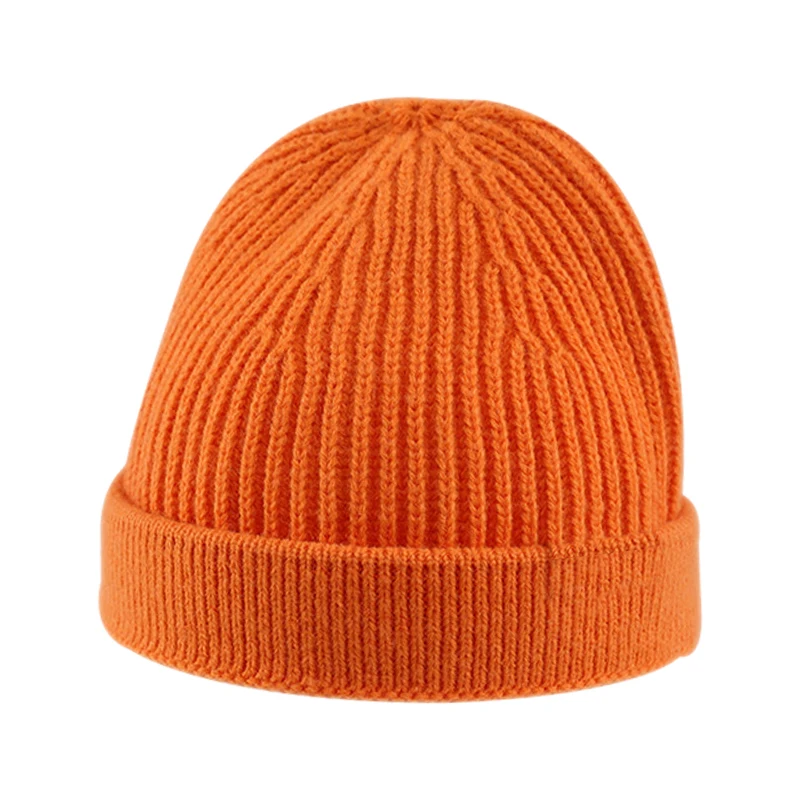 Winter Children Warm Knitted Korean Beanie Cap New Candy Color Casual Hip Hop Hat Elastic Knitting Hats | Аксессуары для одежды