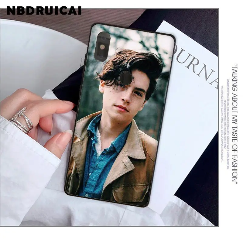 

NBDRUICAI American TV Riverdale Series Cole Sprouse Phone Case for Xiaomi 8 9 se 5X Redmi 6pro 6A 4X 7 5plus note 5 7 6pro