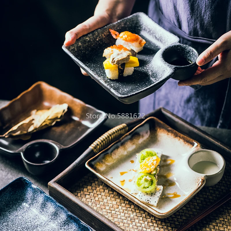

Japanese Creative Dumpling Plate Ceramic Plate with Small Dish Dish Plate Breakfast Plate Western Plate Restaurant Tableware