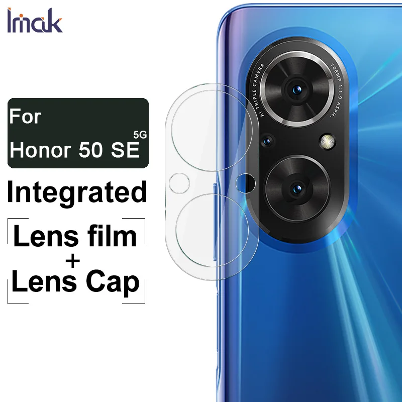 

IMAK 2 в 1 защита объектива камеры телефона для Honor 50 SE 5G камера HD