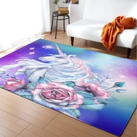cartoon unicorn carpet bedroom non slip carpetfloor mat home decoration rugs and carpets for home living room