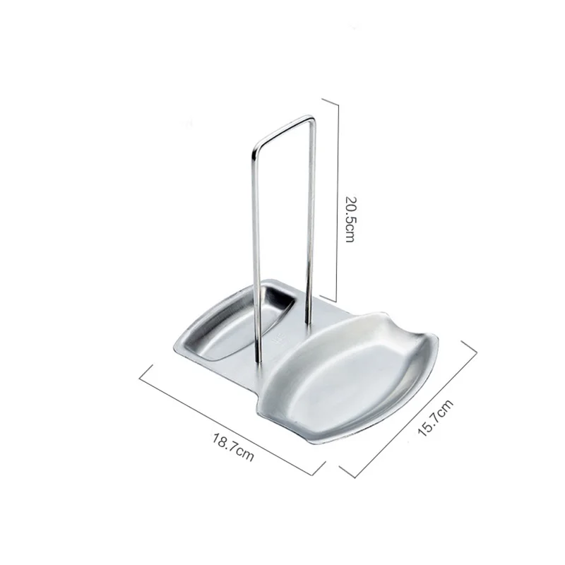 

Stainless Steel Pan Pot Cover Lid Rack Stand Soup Spoon Rack Spoon Holder Kitchen Cooking Storage Organizer Kitchen Accessories