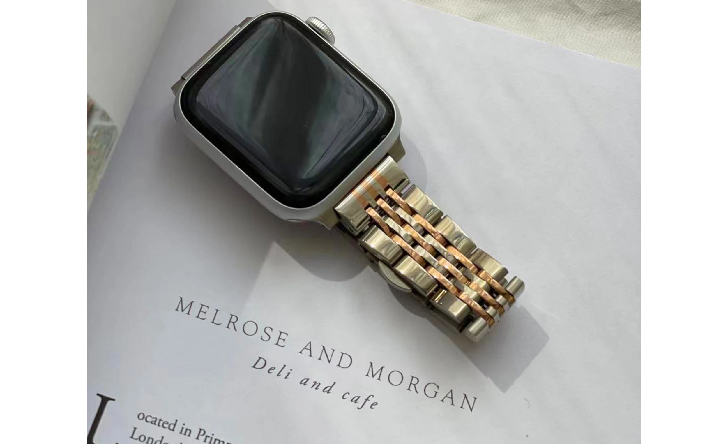 Stainless Steel Strap for Apple Watch 7 SE 6 5 4 40mm 44mm 41 45mm Band Metal Link Bracelet Strap for iWatch Series 3 42mm 38mm