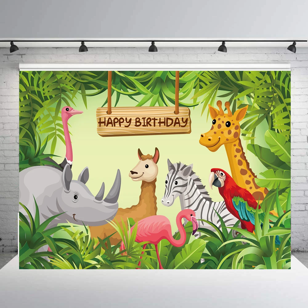 BEIPOTO Safari Jungle Baby Shower фон для дня рождения вечерние виниловые фоны фотосъемки с