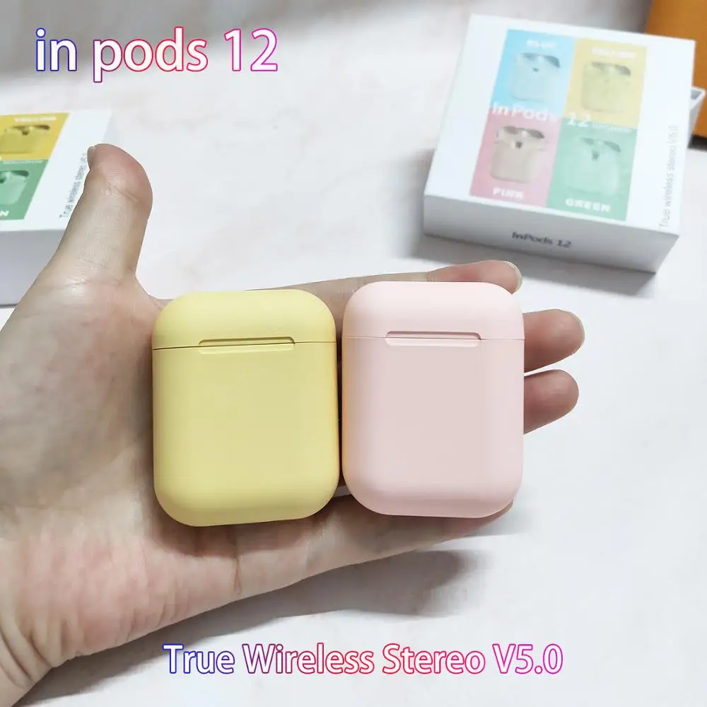 I666 беспроводные наушники inpods 12 TWS Bluetooth 5,0 гарнитура сенсорный всплывающий наушник с микрофоном fone de ouvido