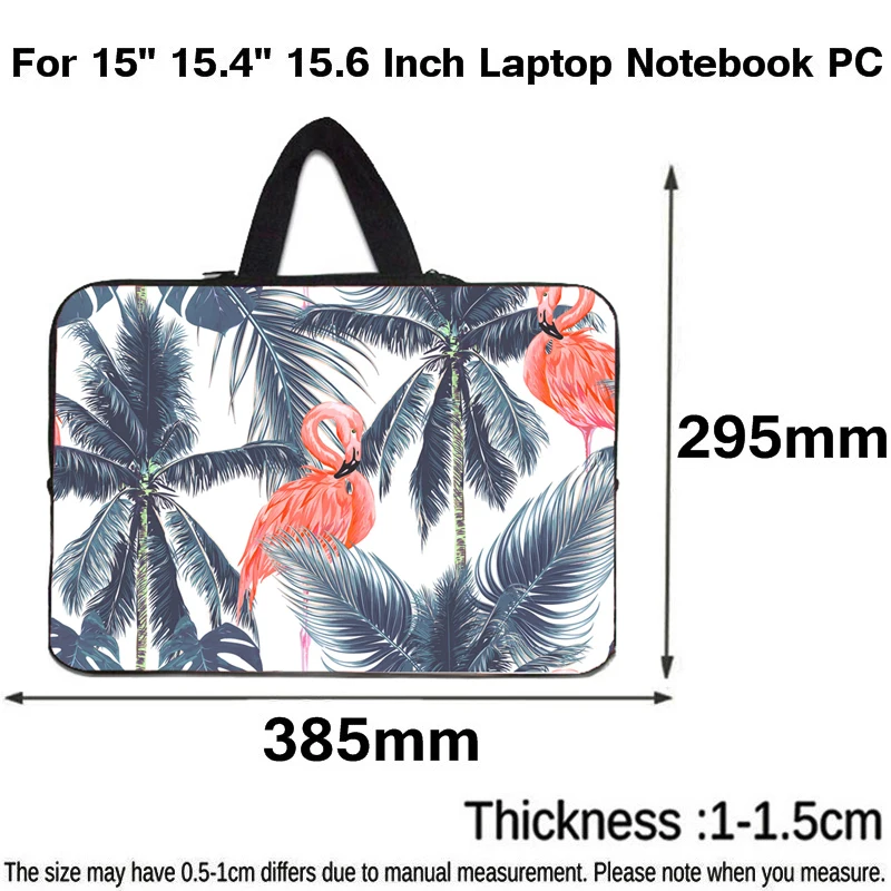 2020 più nuovo grazioso modello di fenicottero borsa per Computer 15.6 "Funda Portatil 15 15.4 custodia per trasporto custodia per donna borsa per valigetta
