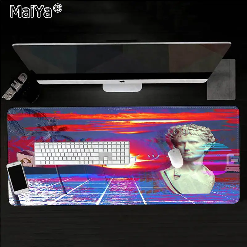 

MaiYaCa High Quality Neon Light Gaming Player desk laptop Rubber Mouse Mat Rubber PC Computer Gaming mousepad