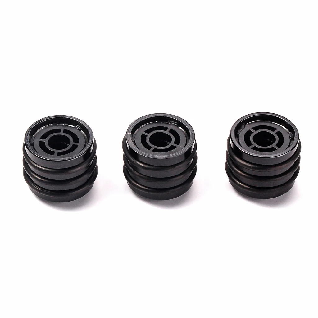 

2x Cylinder Dome Black Polished Control Knob Split Shaft Knobs for Bass Guitar