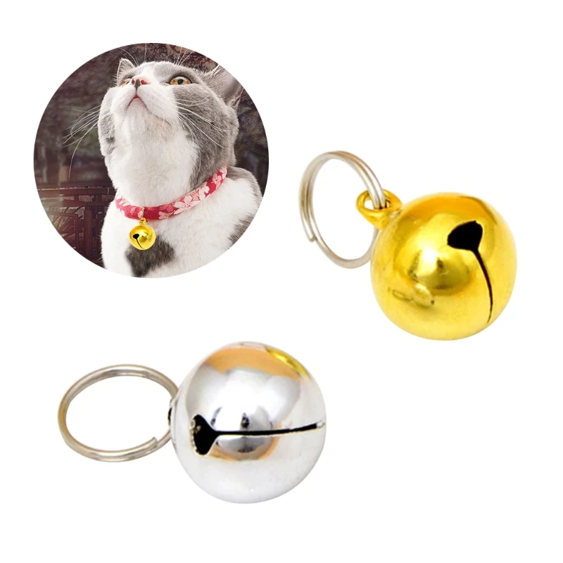 

4 PCS Puppy Metal Bells Electroplating Dog Collar Pet Accessories T21C