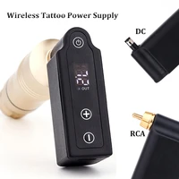 rca dc wireless mini tattoo power supply with led display for permanent makeup machine tattoo battery pack free shipping