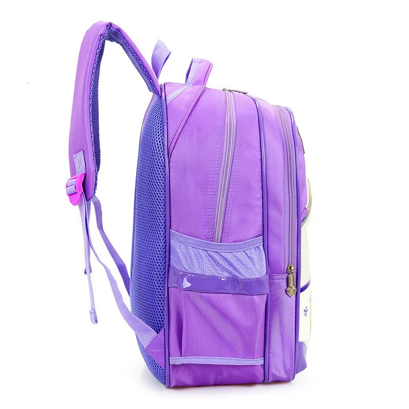 school princess 3pcs/Set bags girls backpack fashion Children Cartoon school bag waterproof backpack travel bag mochila infantil