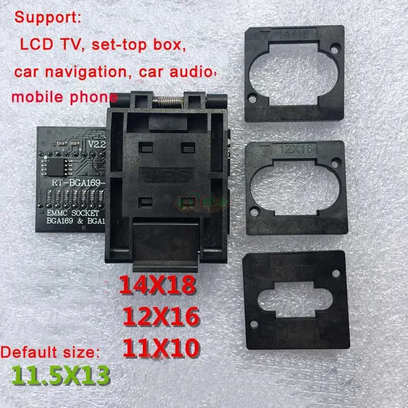 Bga169 / bga153 rt809h специальный адаптер EMMC rt809h программатор с подсветкой