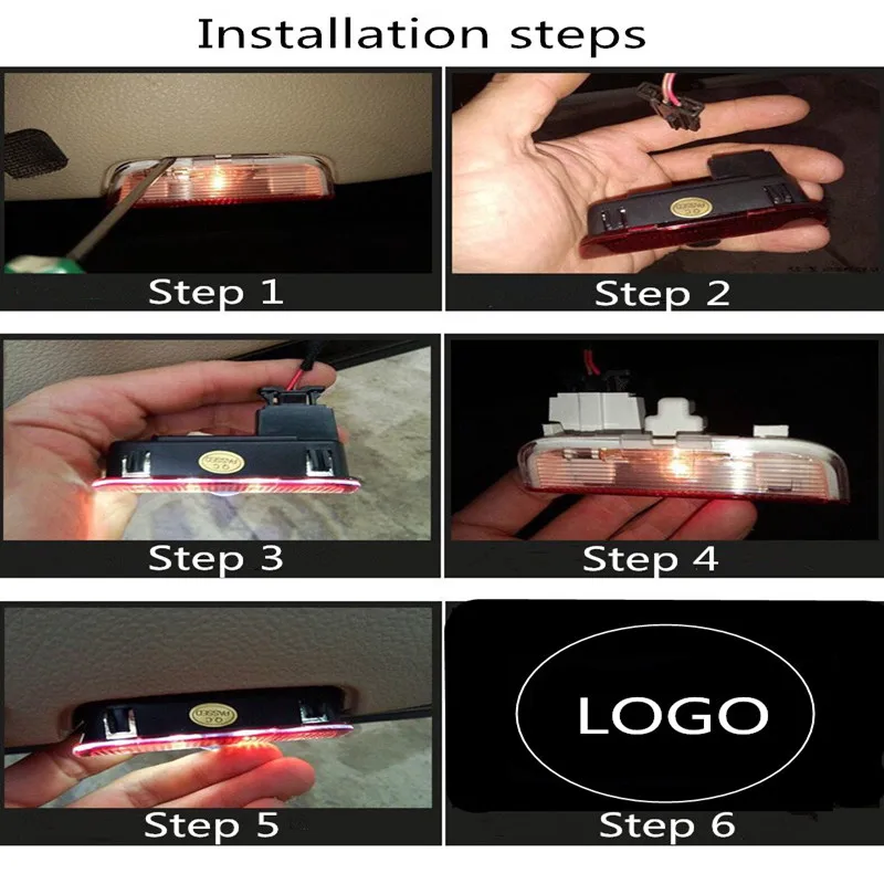 

2pcs LED Car Door Light Courtesy Light For Skoda Superb 2 MK2 Superb 3 Car Door Signal Lamp Welcome Light Logo Projector Lamp