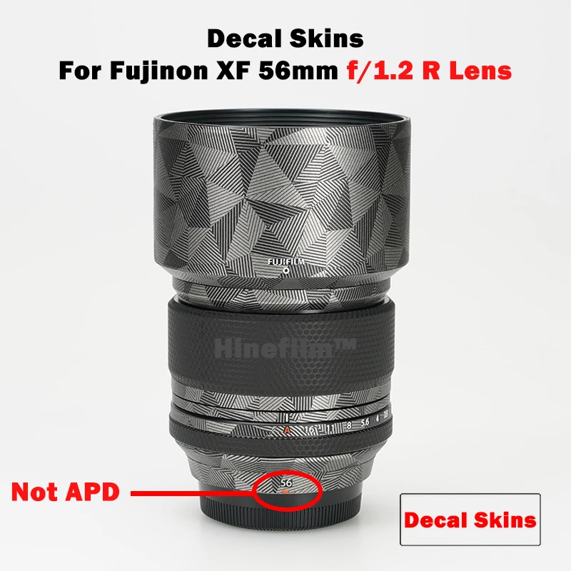 Filme do Envoltório do Vinil da Pele do Decalque da Lente de Fuji Protetor da Lente r para o Filme de Fuji 56mm f – 1.2r Capa Envoltório Adesivo de Xf56f1.2 Não xf