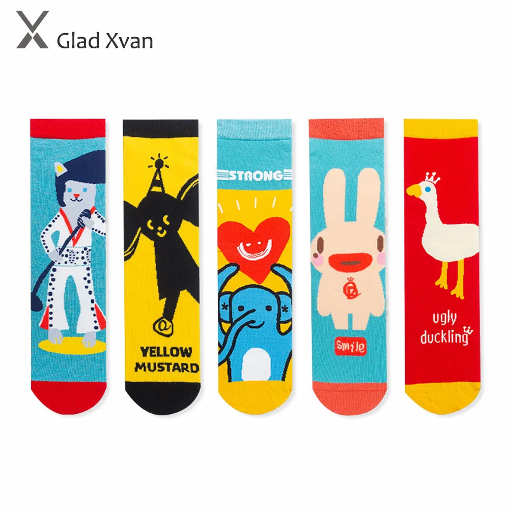 

Носки женские, из 2020 хлопка, высокие, эластичные, носки забавная Новинка