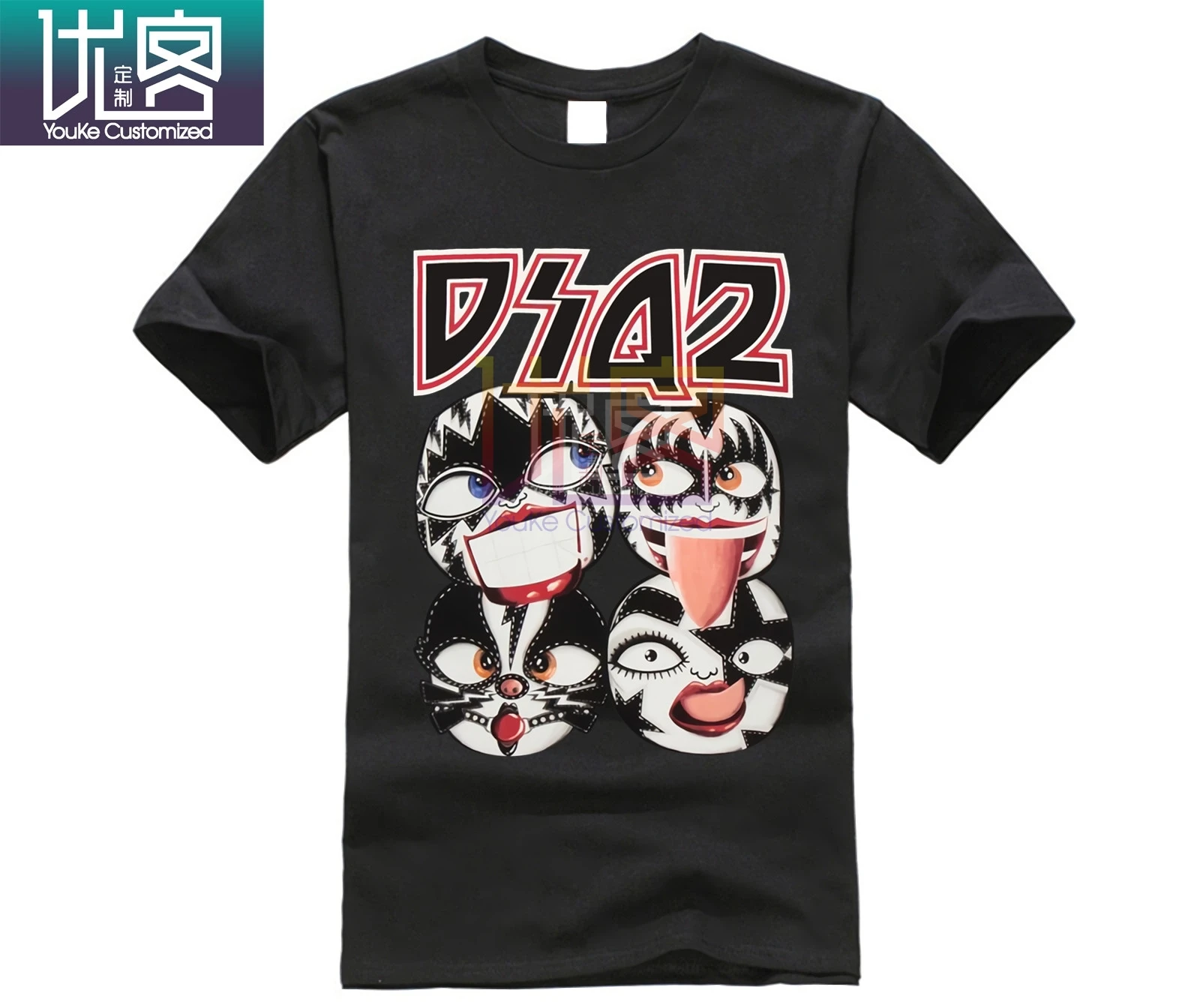 Новая хлопковая Футболка DSQICOND2 DSQ2 с буквенным принтом и короткими рукавами для