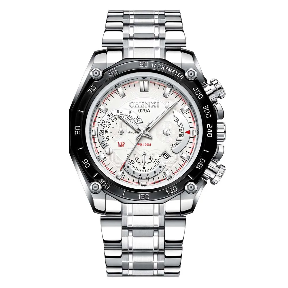 Мужские часы с большим циферблатом модные водонепроницаемые Молодежные