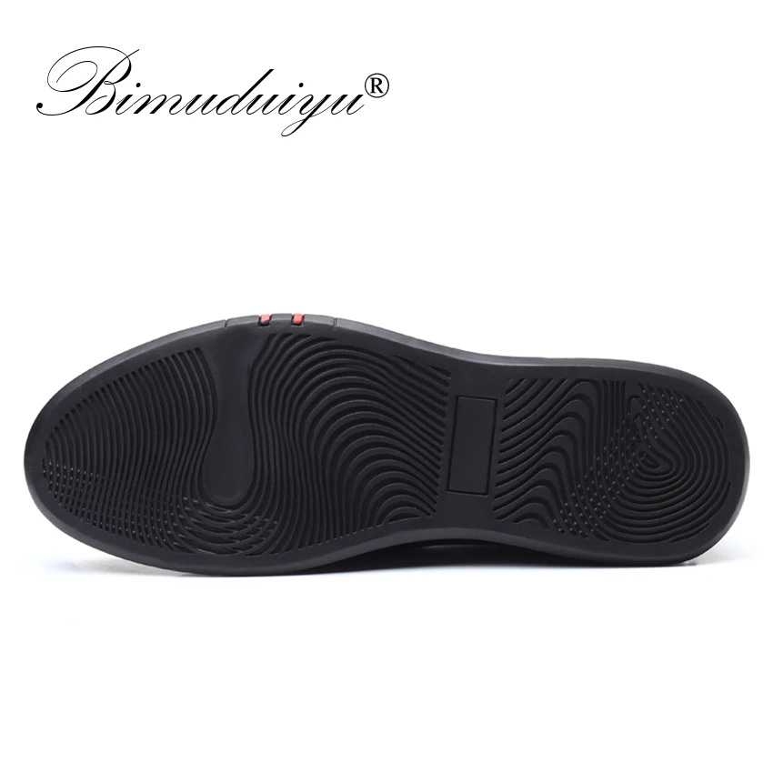 BIMUDUIYU Genuine Leather Shoes Men Loafers Soft Cow Casual Breathable Slip on Male Footwear Black Moccasins | Обувь