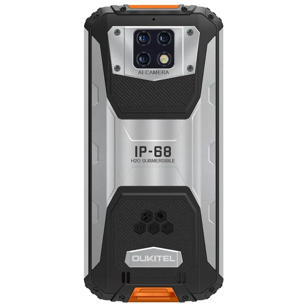 rugged waterproof smartphone oukitel wp6 ip68 octa core 6gb 128gb mobile phone 9v2a 10000mah battery 48mp triple camera free global shipping