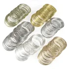 Металлическая проволока для украшений сделай сам, кольцо из стальной проволоки с памятью диаметром 60 мм, аксессуары для браслетов и бисероплетений, 100 петель