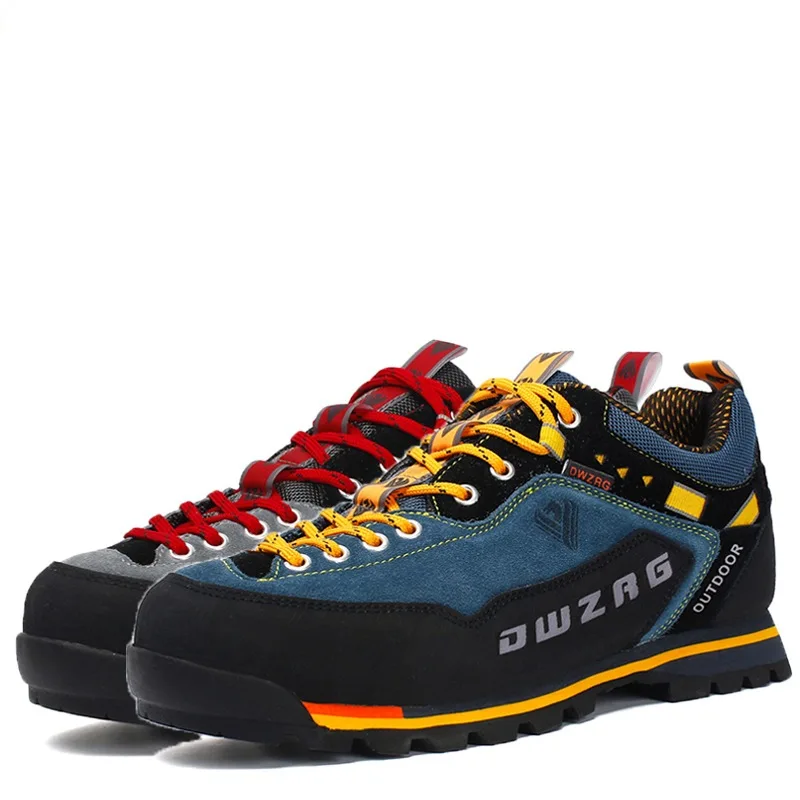 

Leather Hiking Shoes Men Waterproof Hiking Boots Mountain Climbing Shoes Outdoor Hiking Boots Trekking Sport Sneakers Boots