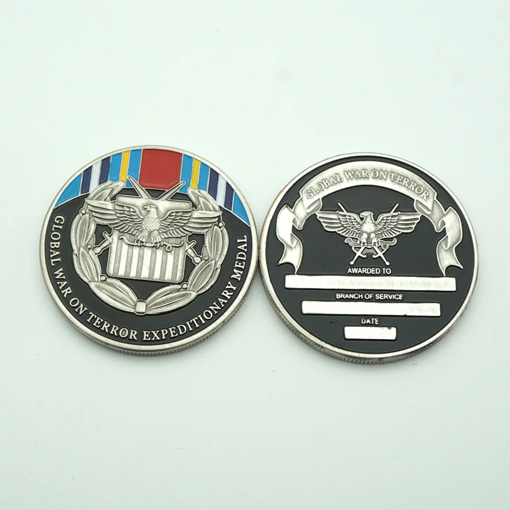 

5PCS Medal Commemorative USA Eagle Challenge Coin Global War On Terror Expeditionary Collection