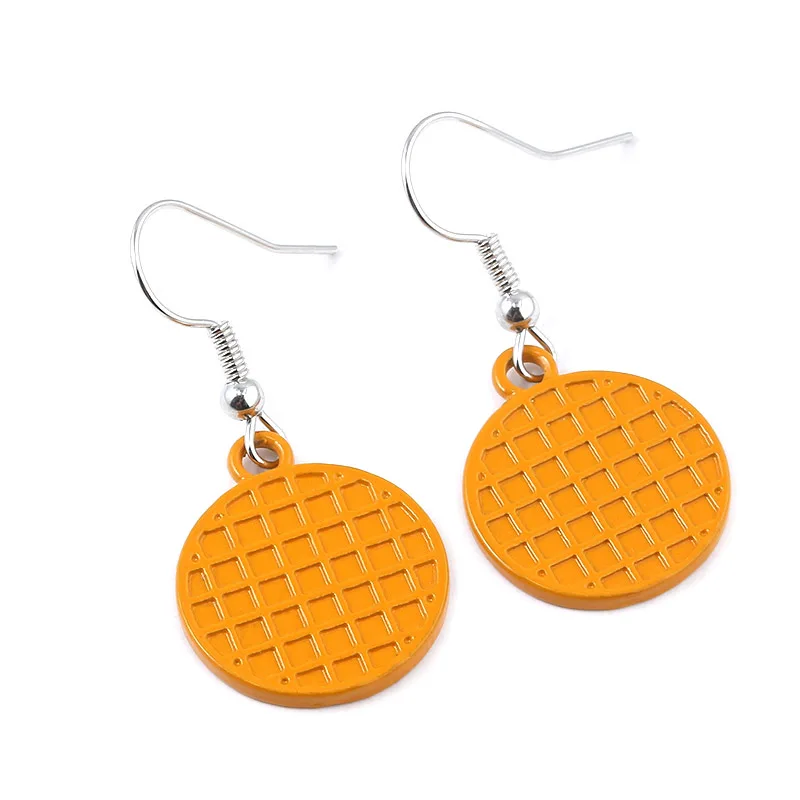 Stranger Things Waffle Earrings Charm Fashion Cartoon Earrings Men and Women Party Jewelry Gifts