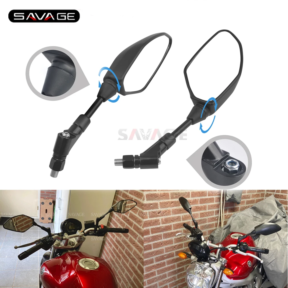 

CNC Side Rearview Mirrors For YAMAHA FZ-07 FZ-09 FZ-10 FZ-1N FZ-8 FZ-6N S 2004-2021 2020 Motorcycle Accessories E9 Certification