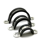 Зажим для крепления кабеля из нержавеющей стали 304, 6-200 мм, зажим для седла 15 мм ширин, резиновые зажимы типа C, C003