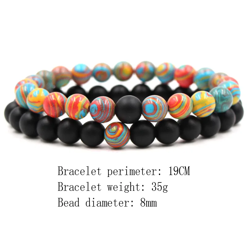 

Personality 2pcs/set 4 Style Couples Distance Bracelet Bangle for Men&Women Friend Holiday Gift Charm Strand Trendy Jewelry 2020