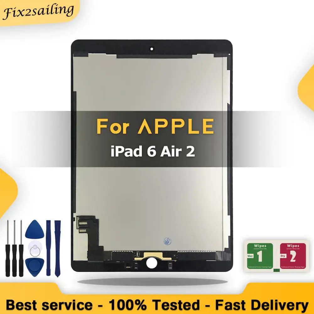 Новинка 100% ЖК-дисплей 9 7 дюйма для Apple iPad 6 Air 2 A1567 A1566 детская запасная часть +