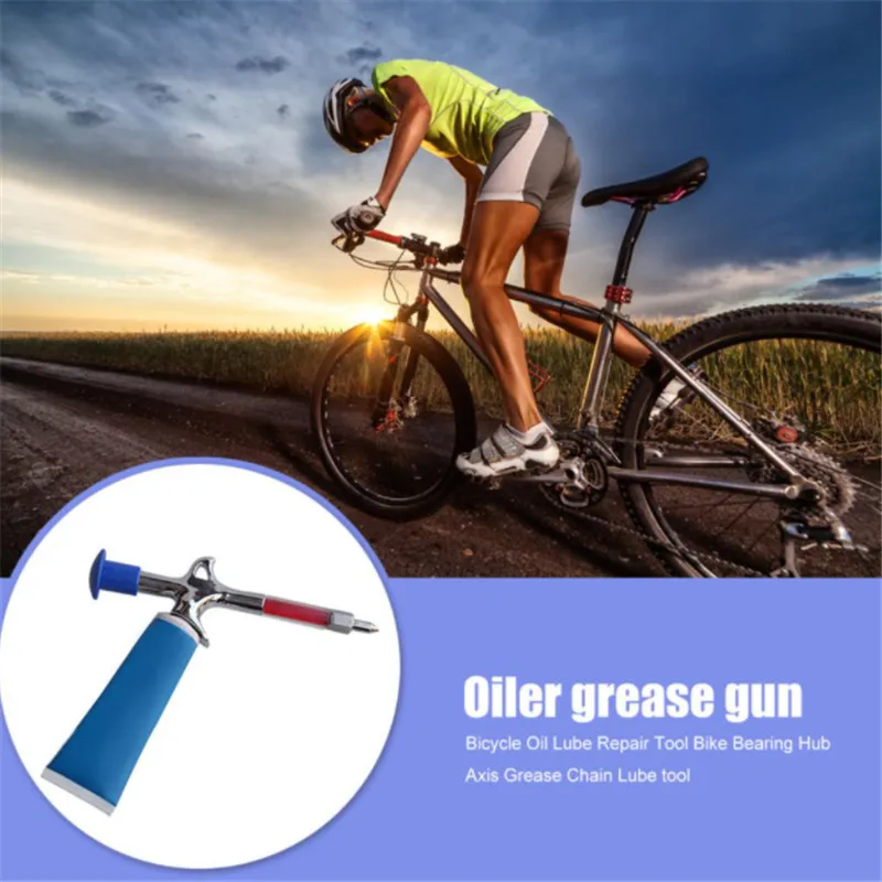 

Practical Bicycle Lubricant Grease Gun Manual Oiler For Car Mountain Mtb Bike Service Tools Bicycle Maintenance Tool Accessories
