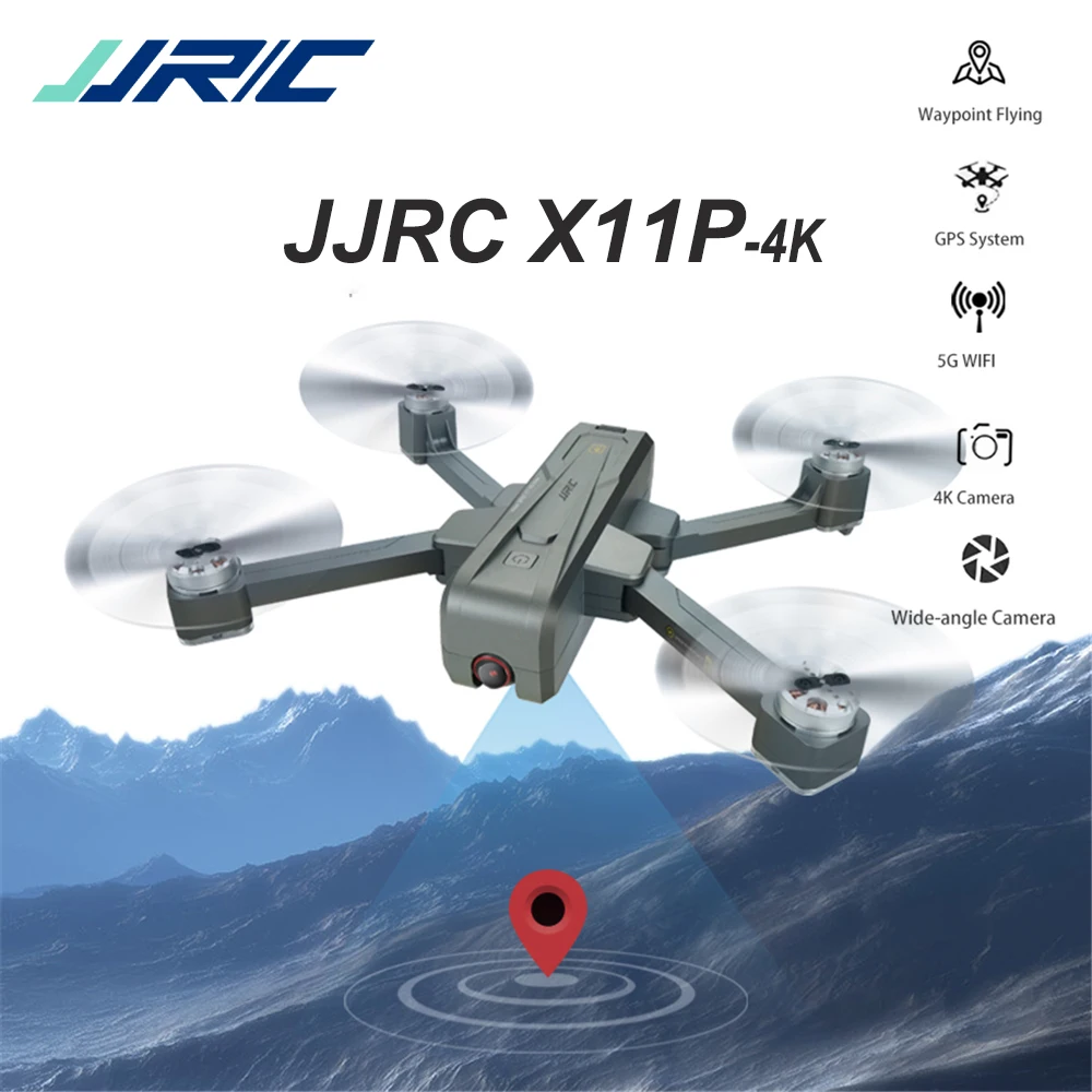 20 минут полета 4K широкоугольная камера JJRC X11P Радиоуправляемый Дрон со